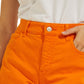 Shorts jeans feminino GUESS laranja tamanho 30