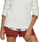 Jaqueta de lã Bass Outdoor Highline Trail Half Zip feminina, branca, tamanho X-S