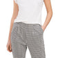 Calça feminina Riley &amp; Rae Rue Gingham com estampa cinza, tamanho 14