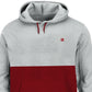 Moletom com capuz Champion masculino com blocos de cores cinza, tamanho grande