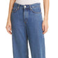 Calça jeans feminina Rag &amp; Bone Featherweight Logan Wide Leg Azul Tamanho 26