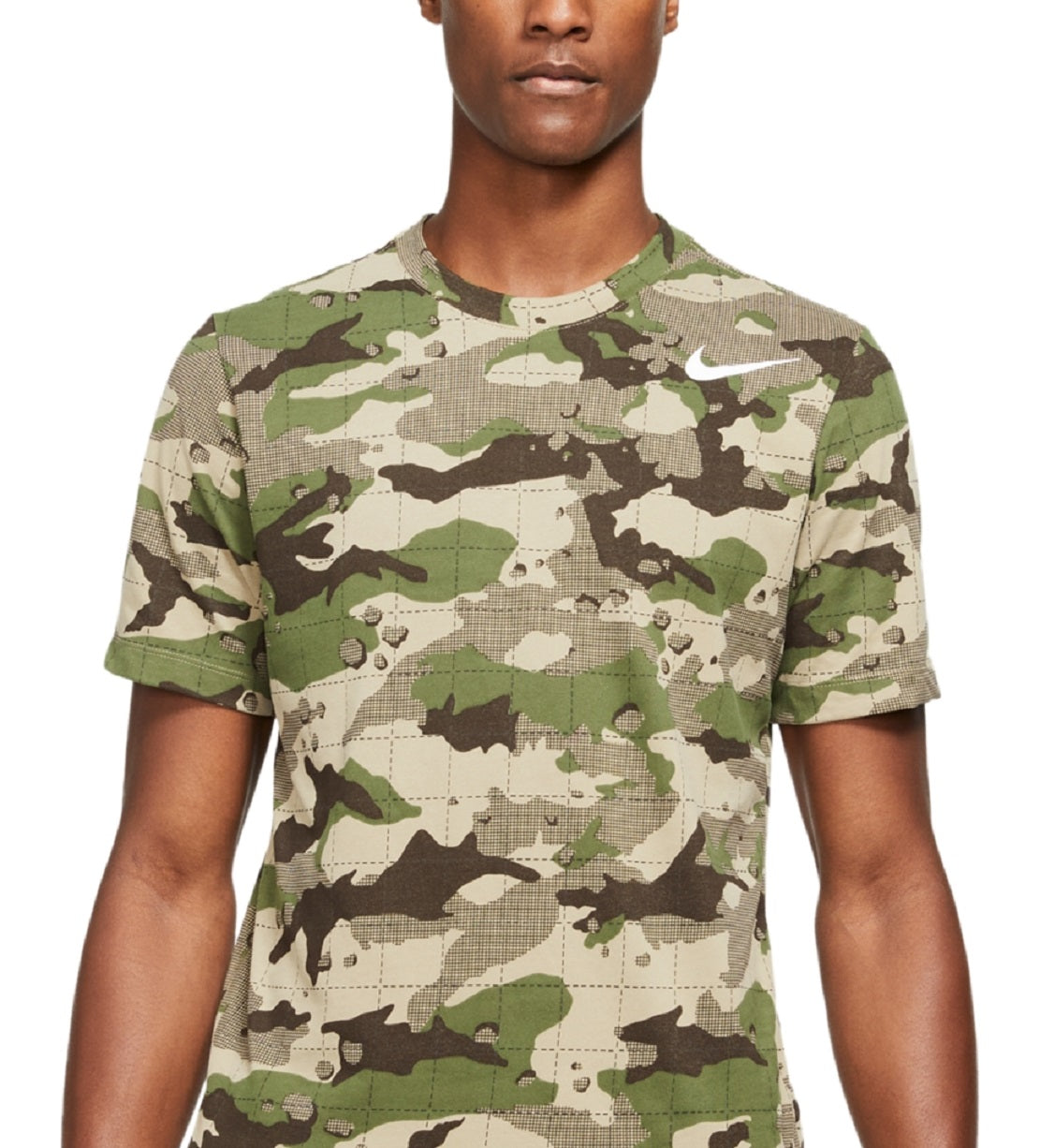 Camiseta Nike Masculina Camuflada Marrom Tamanho Grande
