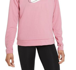 Moletom Nike Feminino com Gráfico e Zíper de 1/4" Rosa Tamanho 3X