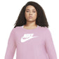 Camiseta Nike Feminina Cotton Graphic Rosa Tamanho 2X