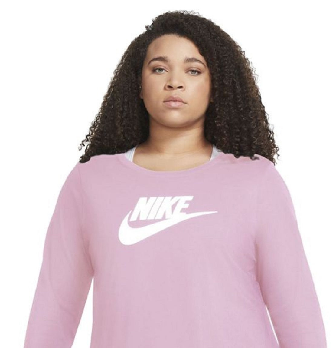 Camiseta Nike Feminina Cotton Graphic Rosa Tamanho 2X