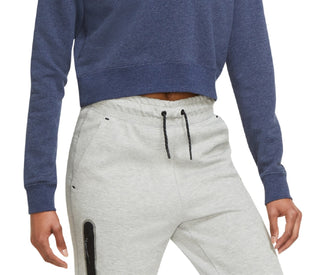 Moletom com capuz Nike Sportswear Essential Cropped Feminino Azul Tamanho Grande