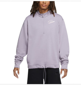 Blusa Nike Easy Fleece Meio Zíper Feminina Roxa Tamanho XG