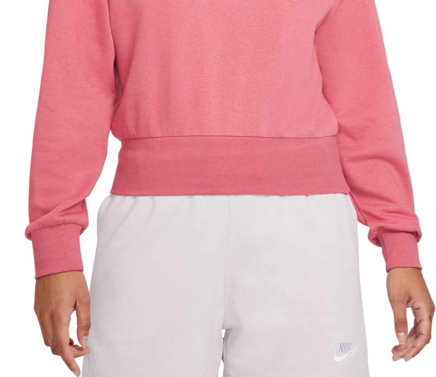 Moletom Nike Feminino Femme Logo Fleece Rosa Tamanho GG