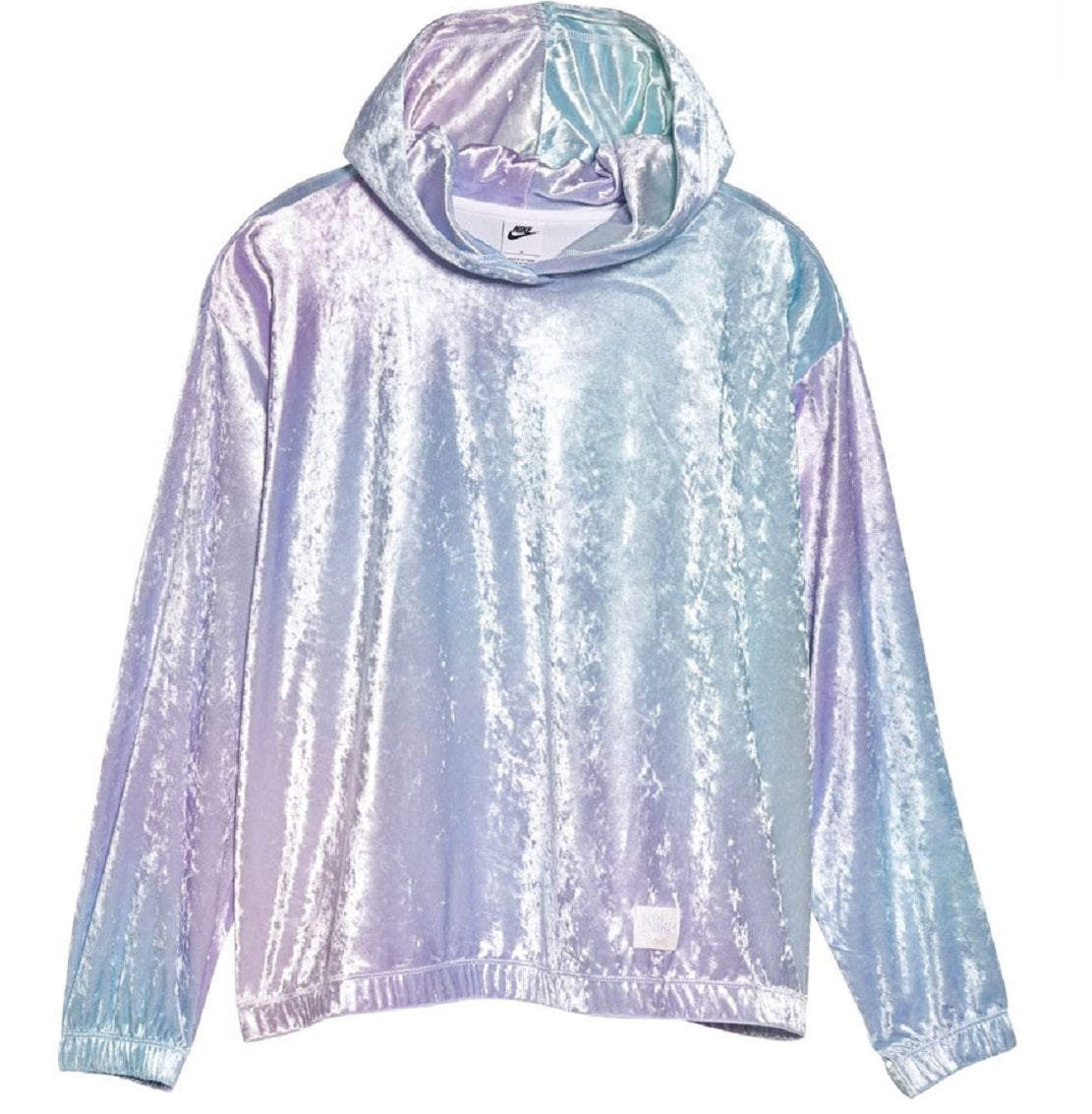 Moletom com capuz Nike Sportswear Velour feminino azul tamanho 3X