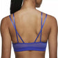Sutiã esportivo Nike feminino com tiras, azul, tamanho médio