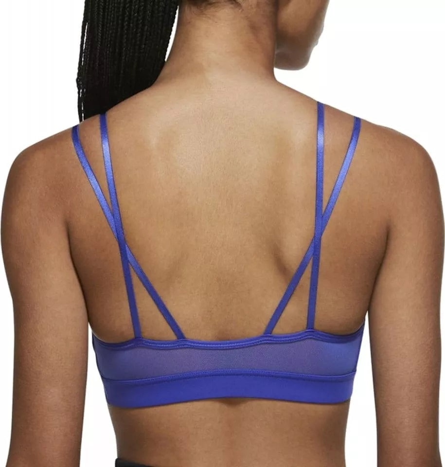 Sutiã esportivo Nike feminino com tiras, azul, tamanho médio
