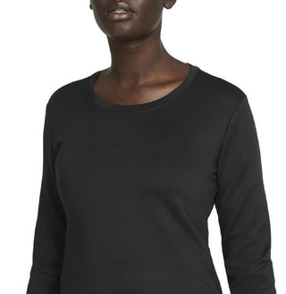 Camisa Nike Therma Fit Manga Longa Feminina Preta Tamanho Grande
