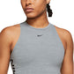 Regata Nike Pro Dri Fit Crop Feminina Cinza Tamanho GG
