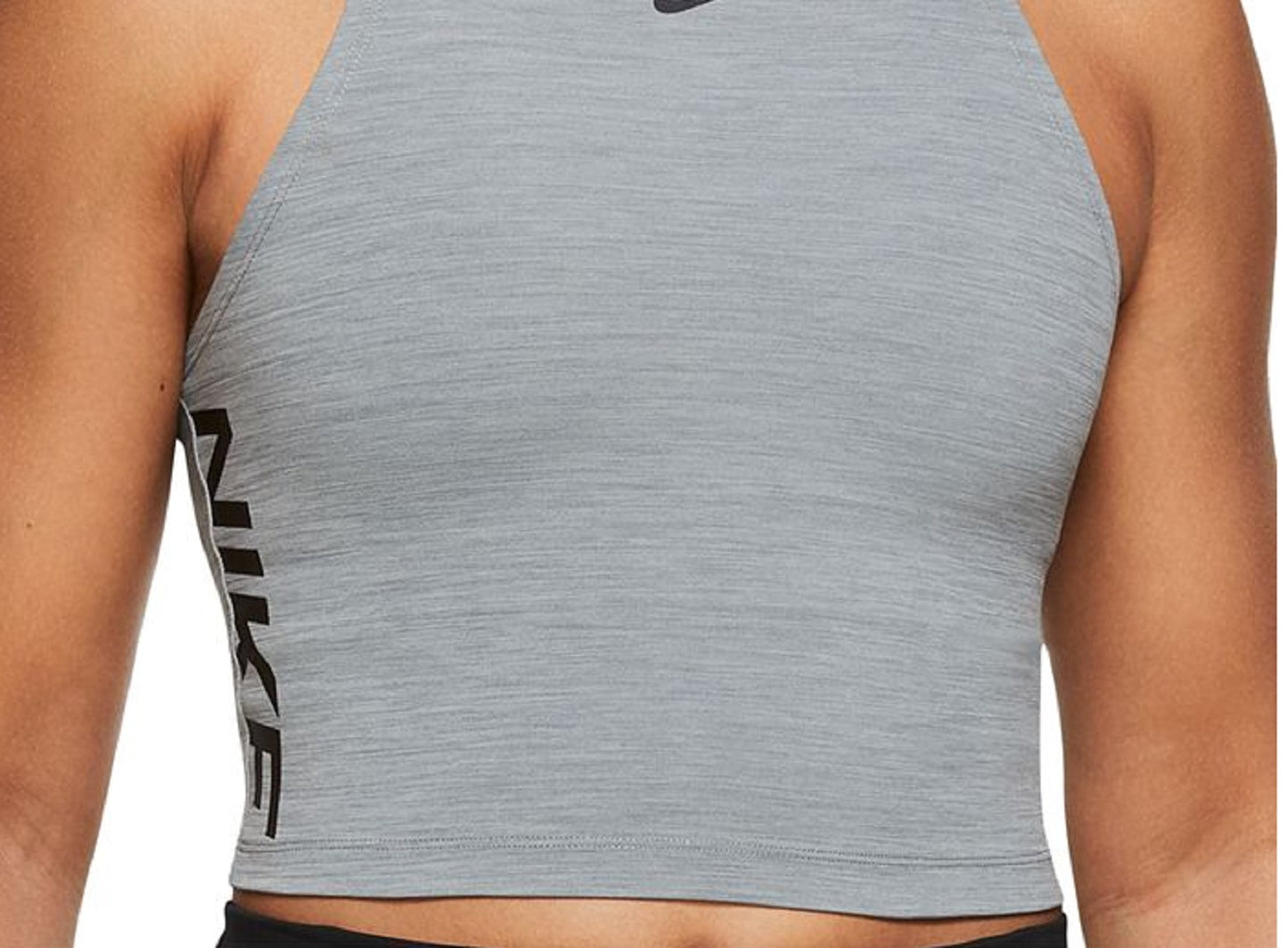 Regata Nike Pro Dri Fit Crop Feminina Cinza Tamanho GG