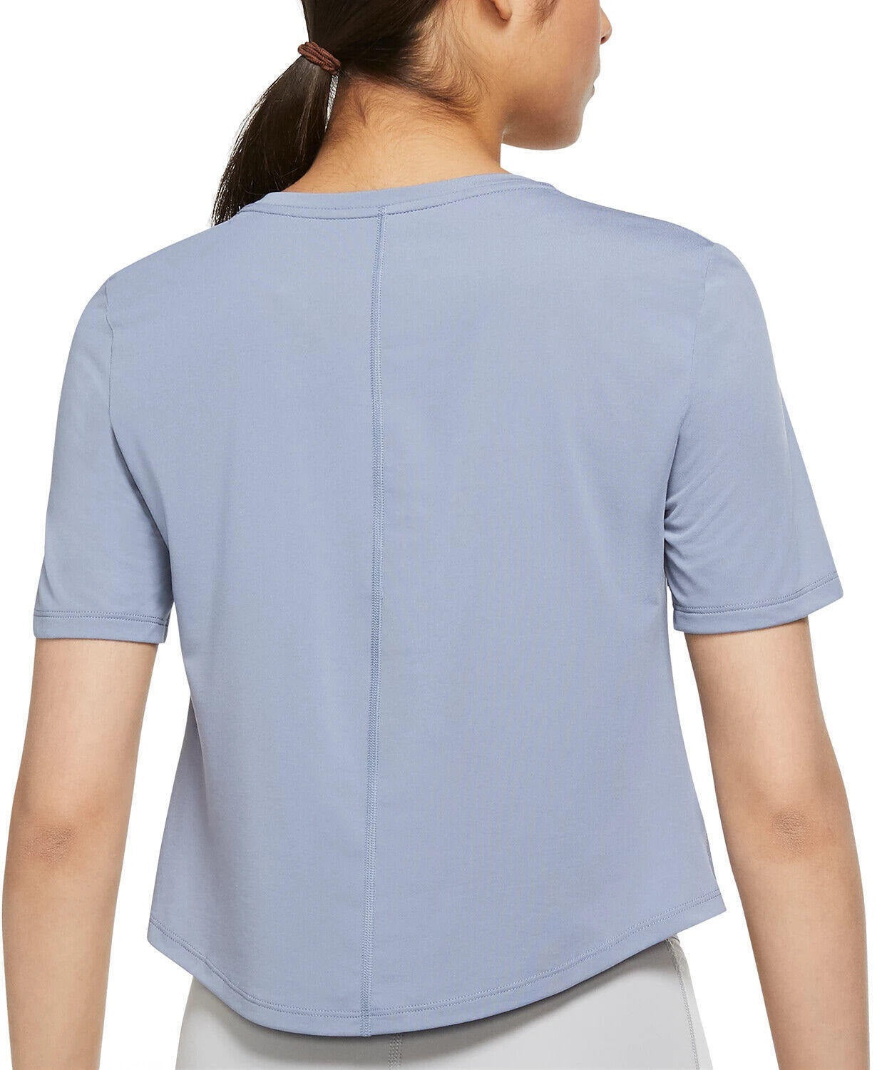 Camiseta curta Nike Dri Fit Logo Feminina Azul Tamanho 2X