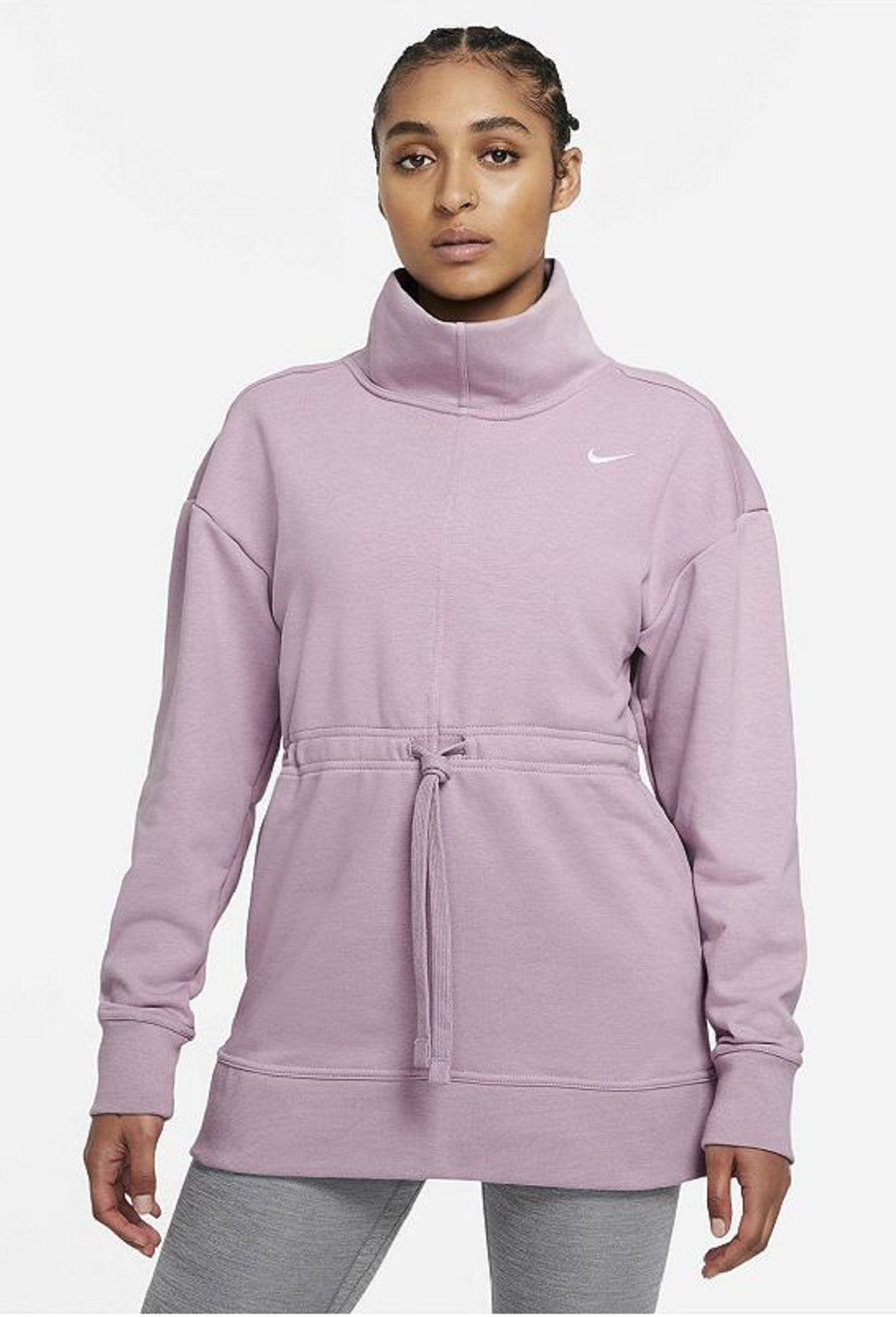 Blusa de treino Nike Dri FIT Get Fit feminina, roxa, tamanho XXX-G