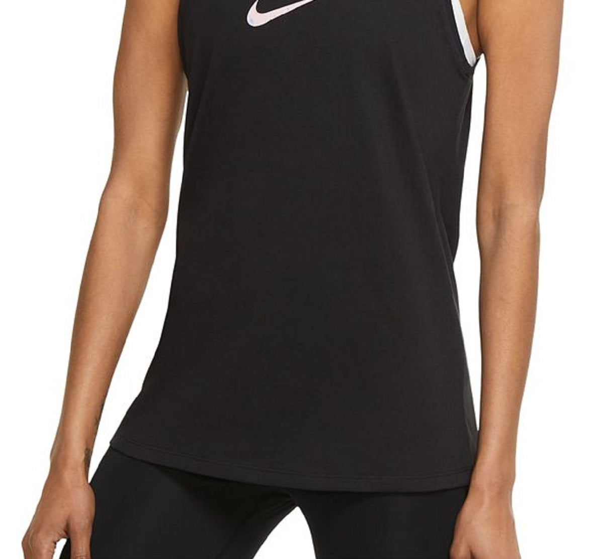 Regata Nike Dri Fit Graphic Training Feminina Preta Tamanho X-S
