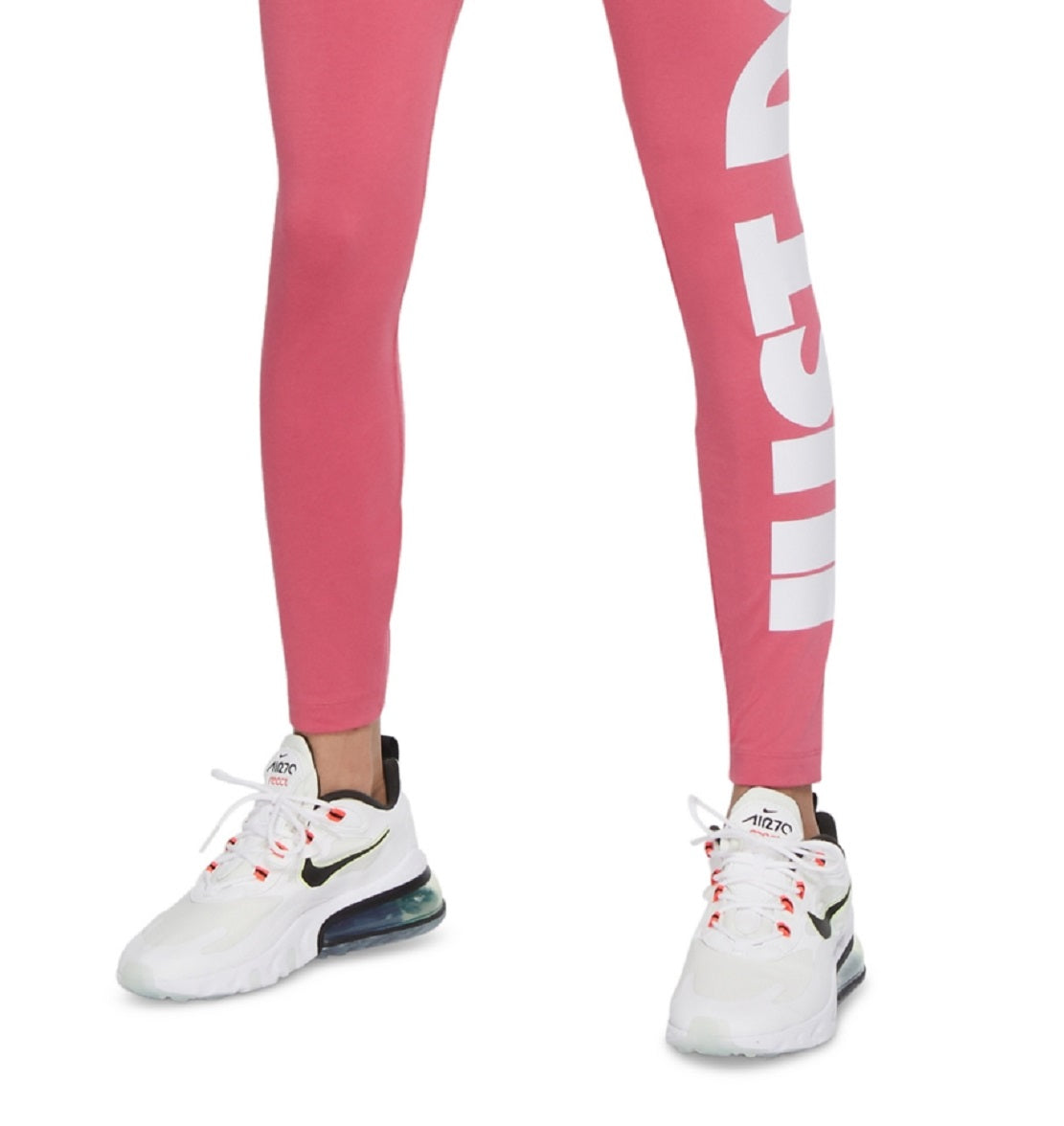 Calça legging Nike Essential Just Do It Full Length Feminina Rosa Tamanho Médio