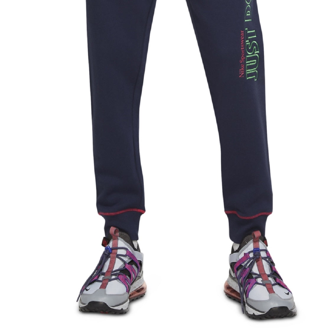 Calça de corrida Nike JDI Brushed Back Masculina Azul Tamanho P