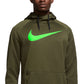 Moletom com capuz Nike Therma Dri Fit Logo Masculino Verde Tamanho Médio