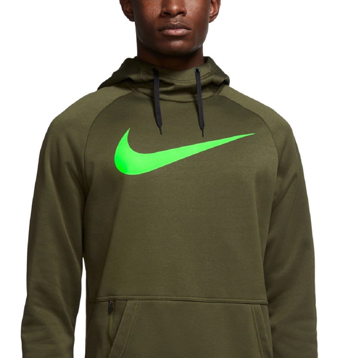 Moletom com capuz Nike Therma Dri Fit Logo Masculino Verde Tamanho Médio