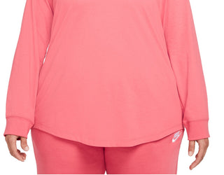 Camiseta Nike Feminina Cotton Graphic Rosa Tamanho 3X