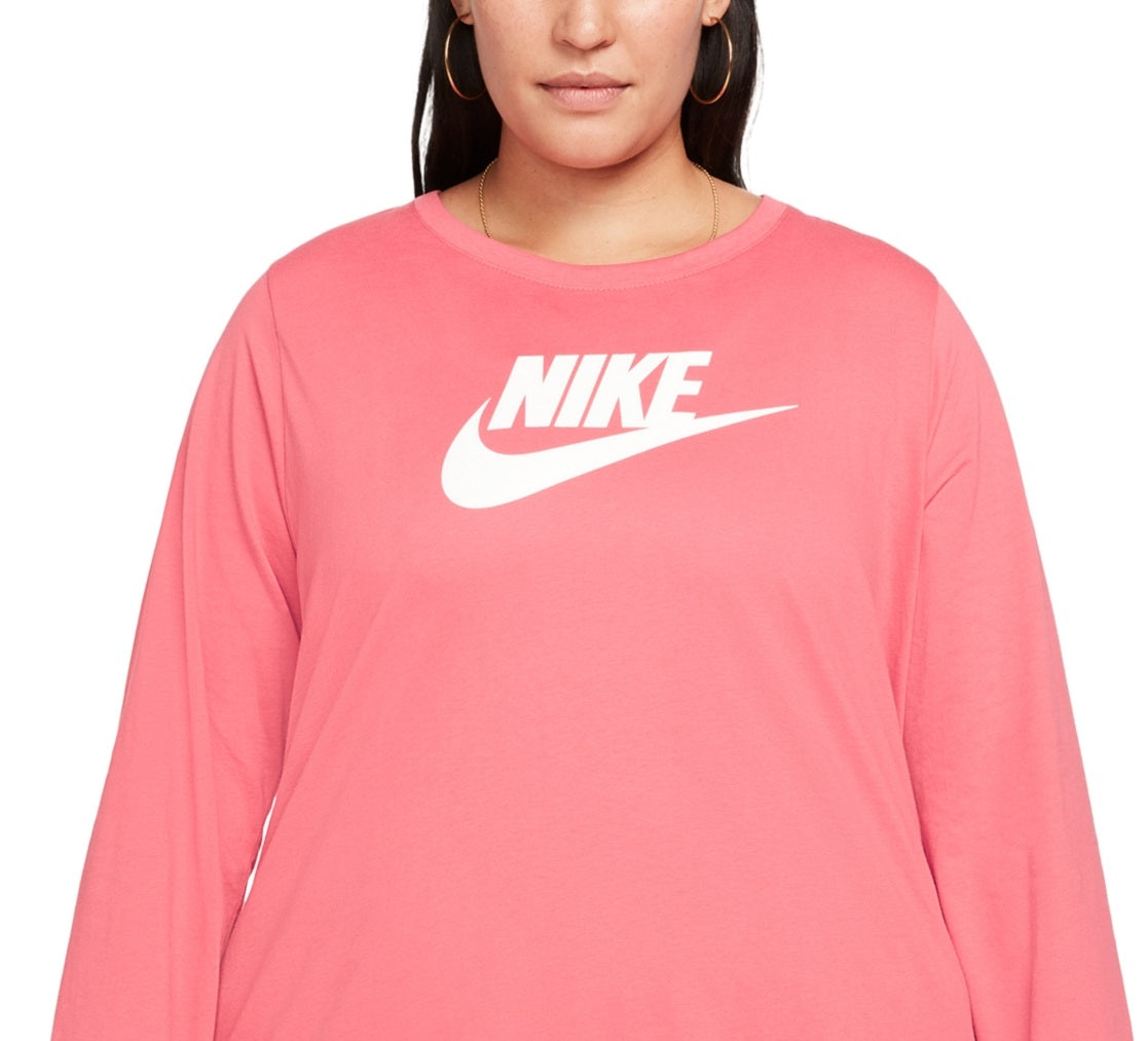 Camiseta Nike Feminina Cotton Graphic Rosa Tamanho 3X