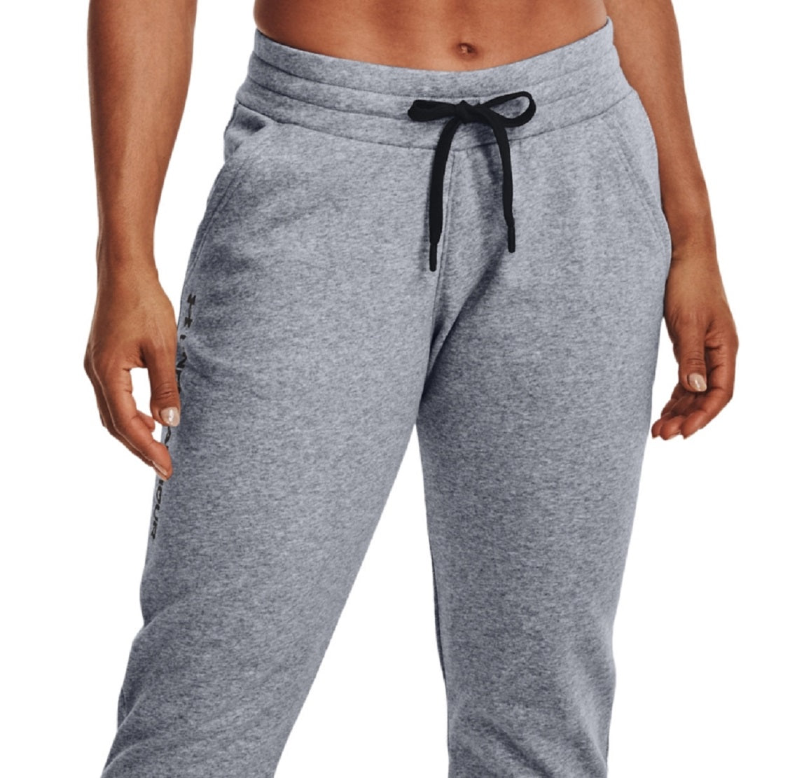 Calça Under Armour Rival Fleece Feminina Cinza Tamanho Médio