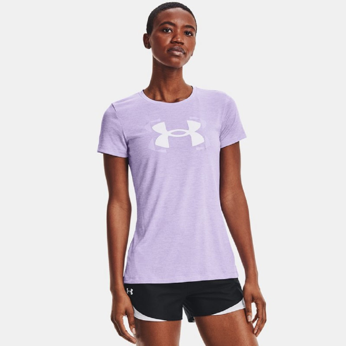 Camiseta Feminina Under Armour Tech Twist Graphic Roxa Tamanho XXG