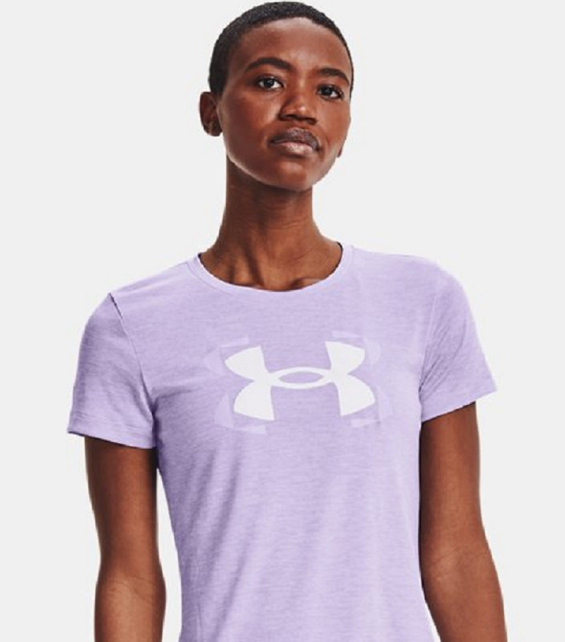 Camiseta Feminina Under Armour Tech Twist Graphic Roxa Tamanho XXG