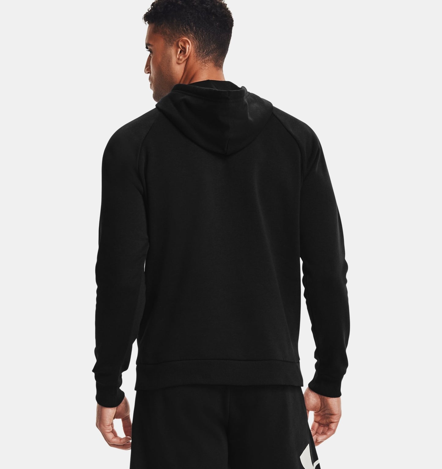 Under Armour Plus Ua Rival Fleece Hoodie Masculino Preto Tamanho 1X