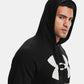 Under Armour Plus Ua Rival Fleece Hoodie Masculino Preto Tamanho 1X