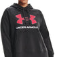 Moletom com capuz feminino Under Armour Rival Fleece preto tamanho 3X