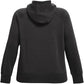 Moletom com capuz feminino Under Armour Rival Fleece preto tamanho 3X