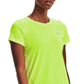 Camiseta Tech Crew Neck Feminina Under Armour Amarela Tamanho Médio