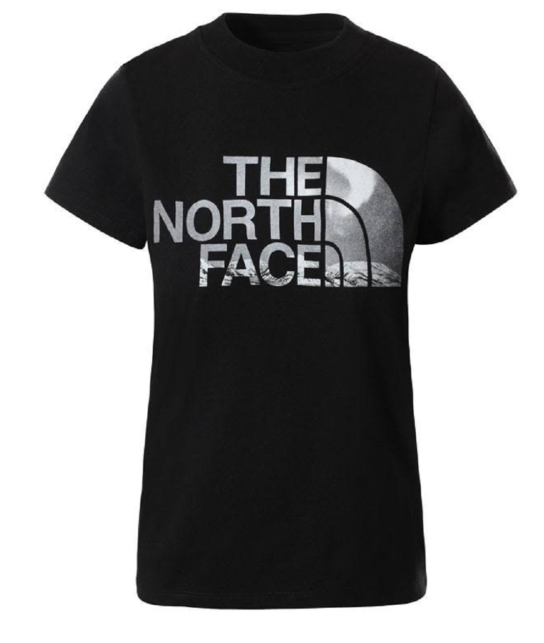 Camiseta feminina The North Face Expedition Graphic manga curta preta tamanho pequeno