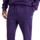 Calça de lã aberta masculina Russell Athletic, roxa, tamanho extragrande