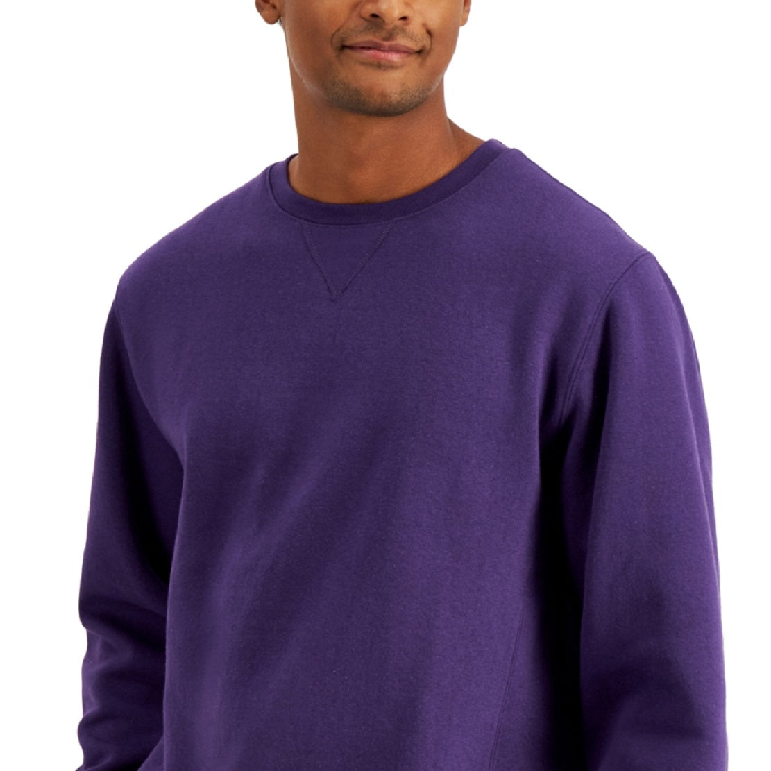Moletom masculino Russell Athletic Solid Fleece Roxo Tamanho P