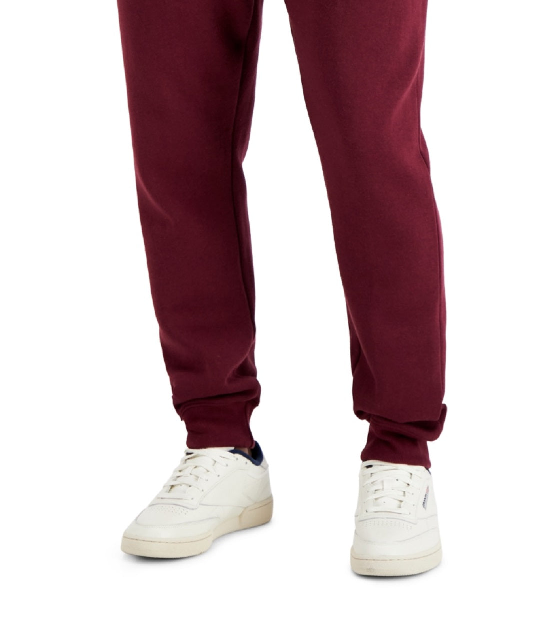 Calça de moletom masculina Russell Athletic Solid Fleece vermelha tamanho grande