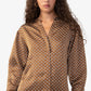 Blusa Feminina Sanctuary Estampada Moderna Marrom Tamanho Grande