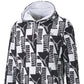 Moletom com capuz Puma masculino com estampa gráfica e logotipo Allover, branco, tamanho grande