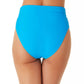 Calcinha de biquíni de cintura alta California Waves Junior, azul