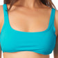 Top de biquíni bralette infantil California Waves azul