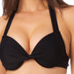 Biquíni com aro push-up California Waves Junior, preto
