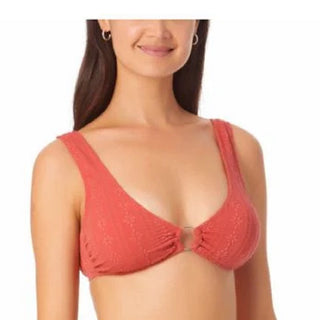 Biquíni California Waves Junior Jacquard Bralette Top Maiô Laranja