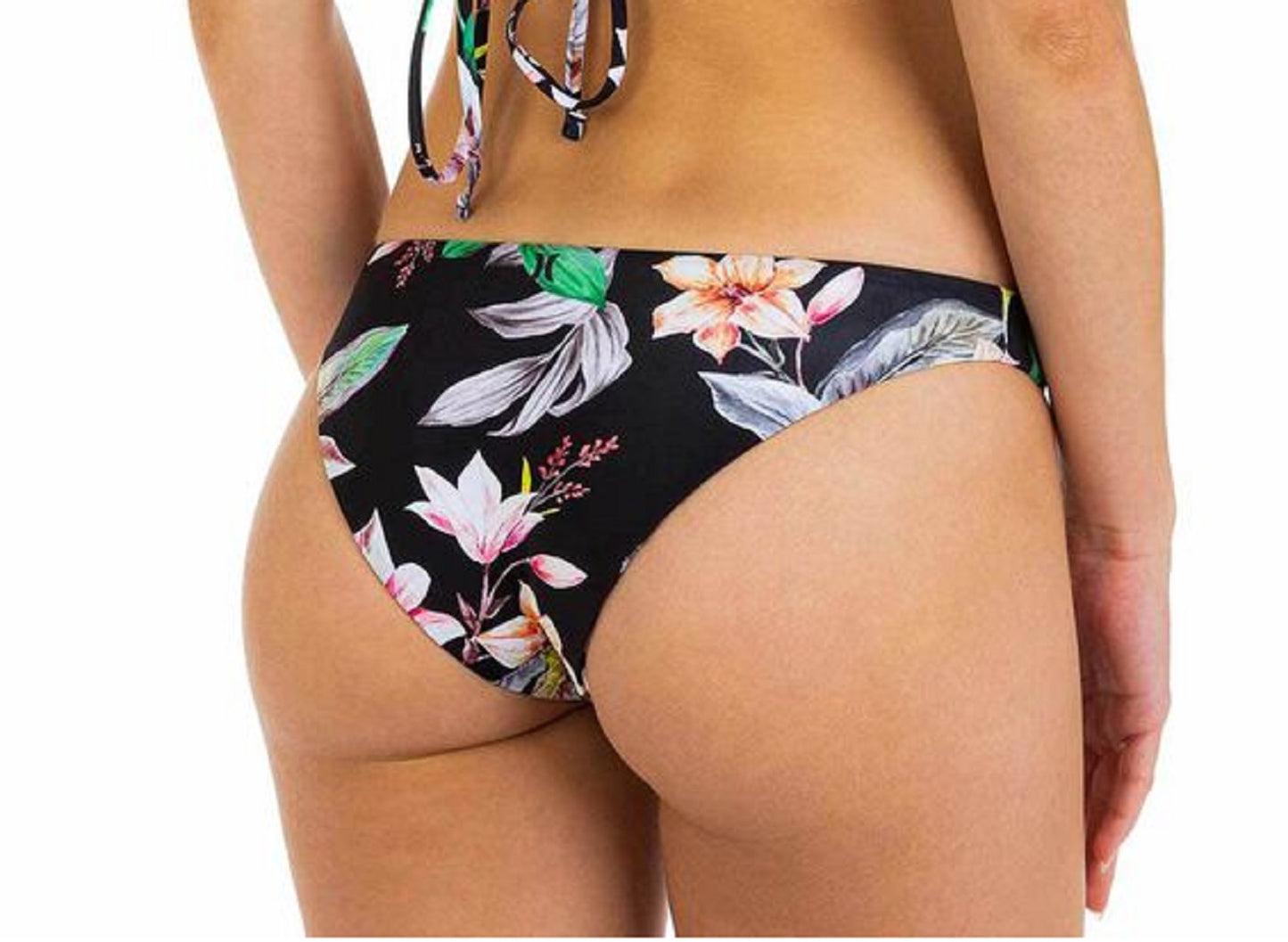 Calcinha de banho atrevida com estampa tropical Hurley Junior, tamanho X-S