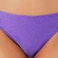 Calcinha de biquíni hipster com brilho metálico California Waves Junior, roxo