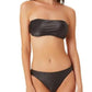 Biquíni California Waves Junior Metallic Shine Bandeau Top Maiô Preto