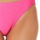 California Waves Feminino Júnior Metálico Brilho Hipster Biquíni Calcinha Maiô Rosa Tamanho XS