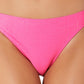 California Waves Feminino Júnior Metálico Brilho Hipster Biquíni Calcinha Maiô Rosa Tamanho XS